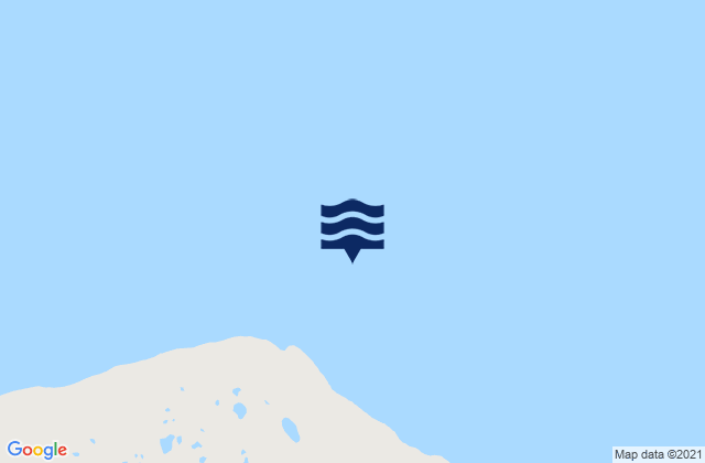 Mappa delle maree di Cape Chapman, Canada