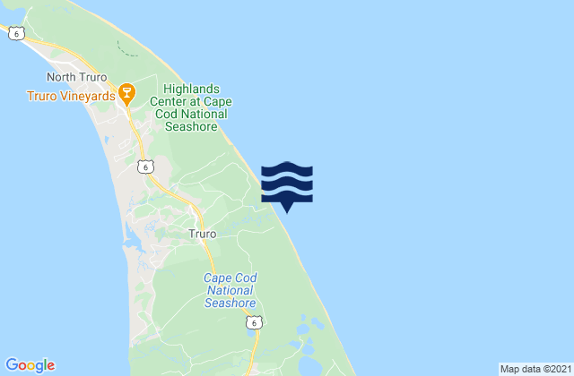 Mappa delle maree di Cape Cod Lighthouse, United States