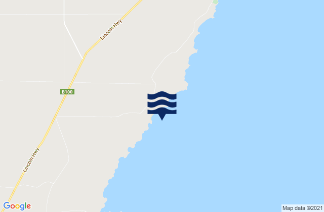 Mappa delle maree di Cape Hardy, Australia