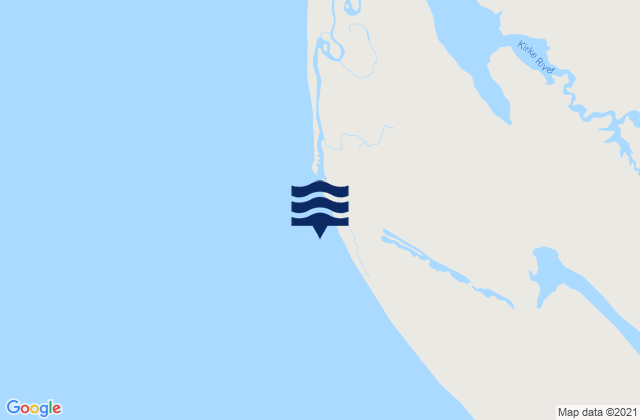 Mappa delle maree di Cape Keerweer, Australia