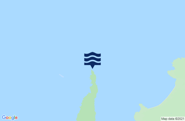 Mappa delle maree di Cape Keraudren, Australia