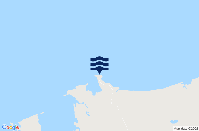 Mappa delle maree di Cape Keraudren, Australia