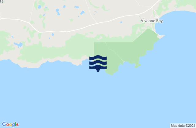 Mappa delle maree di Cape Kersaint, Australia