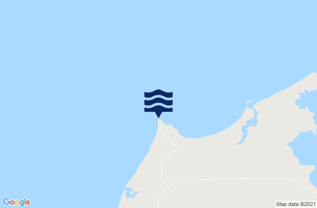 Mappa delle maree di Cape Leveque, Australia