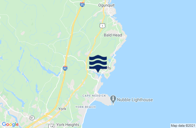 Mappa delle maree di Cape Neddick, United States