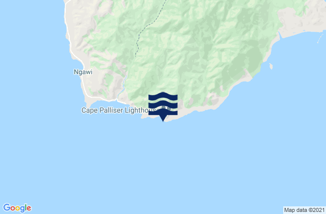 Mappa delle maree di Cape Palliser Lighthouse, New Zealand