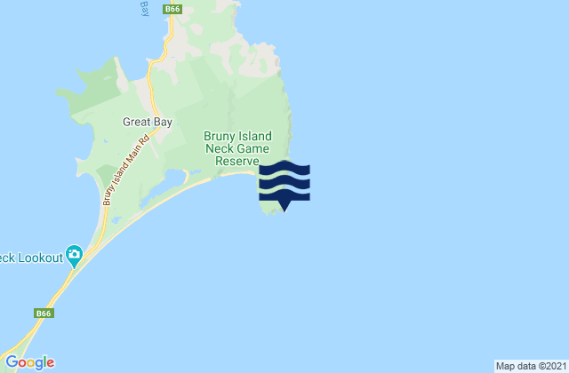 Mappa delle maree di Cape Queen Elizabeth, Australia