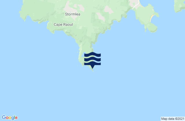 Mappa delle maree di Cape Raoul, Australia