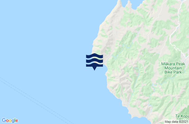 Mappa delle maree di Cape Terawhiti - Oteranga Bay, New Zealand