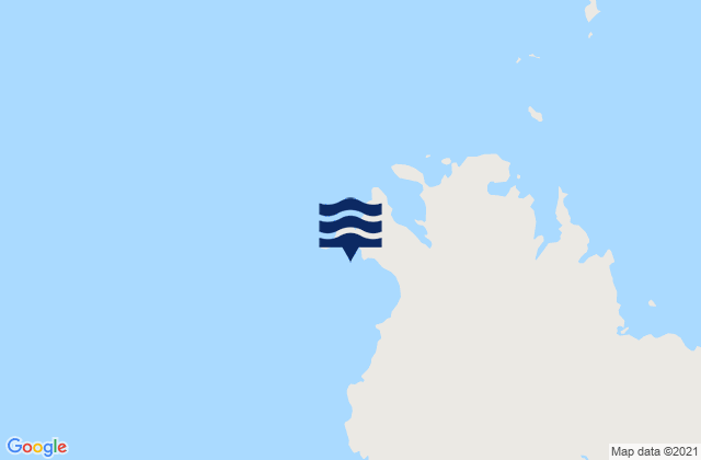 Mappa delle maree di Cape Voltaire, Australia