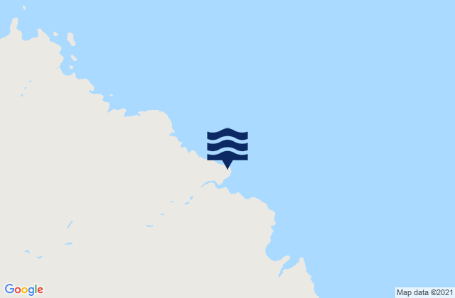 Mappa delle maree di Cape Whiskey, Australia