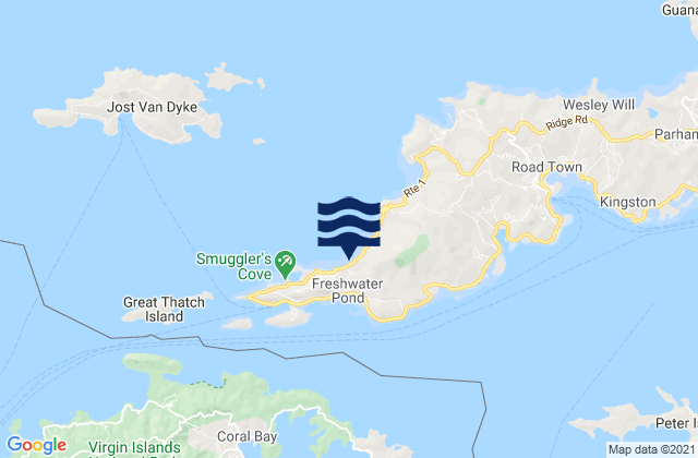 Mappa delle maree di Capoons Bay - Bombas, U.S. Virgin Islands