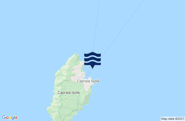 Mappa delle maree di Capraia Isola, Italy