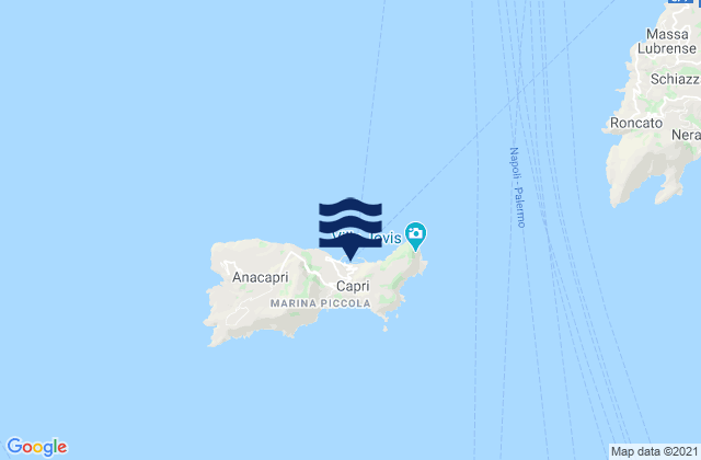 Mappa delle maree di Capri Port, Italy