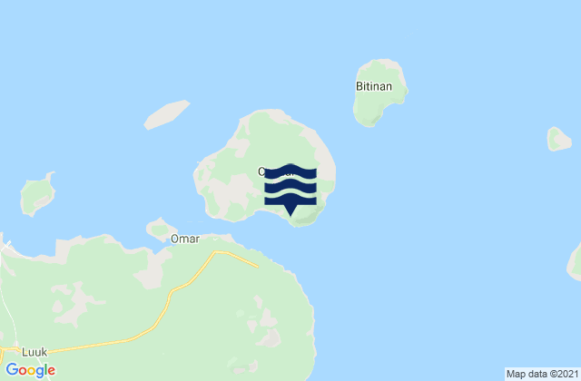 Mappa delle maree di Capual Island, Philippines