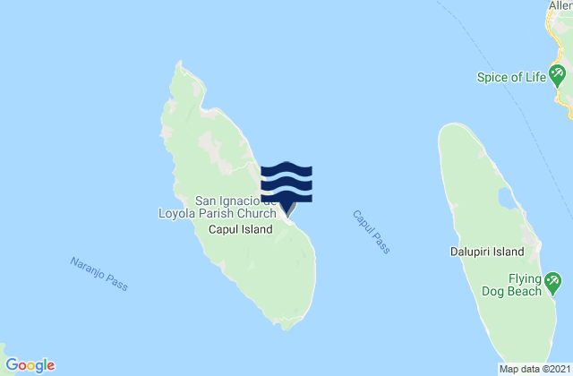 Mappa delle maree di Capul, Philippines