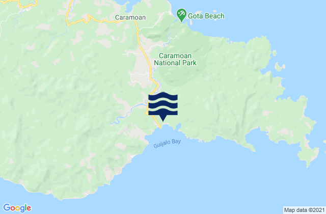 Mappa delle maree di Caramoan, Philippines
