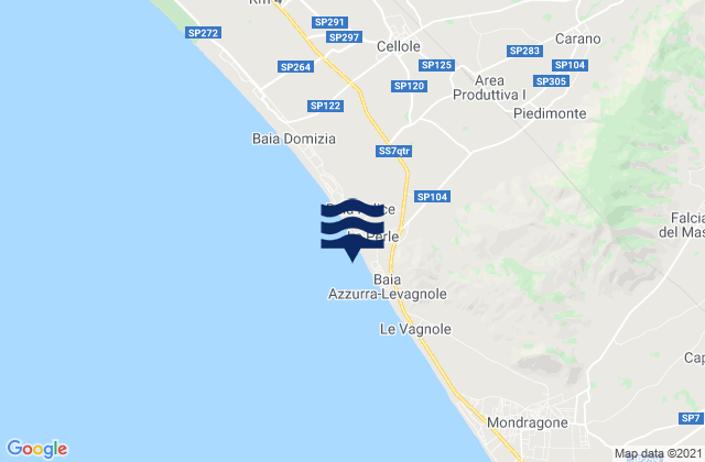 Mappa delle maree di Carano, Italy