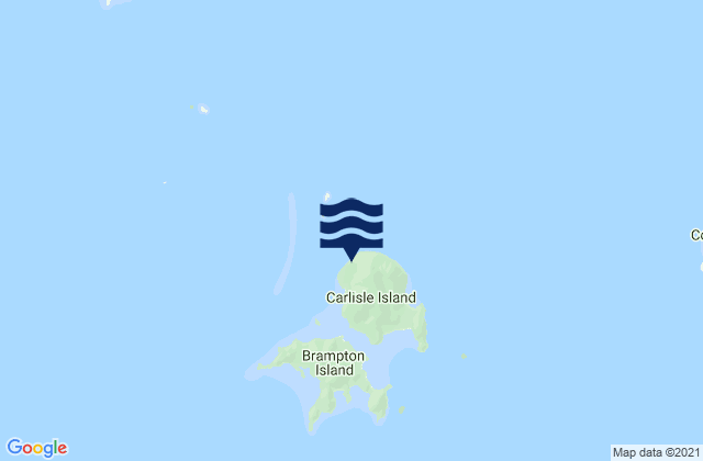 Mappa delle maree di Carlisle Island (Off), Australia
