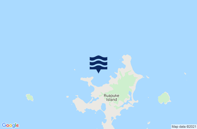 Mappa delle maree di Caroline Bay, New Zealand