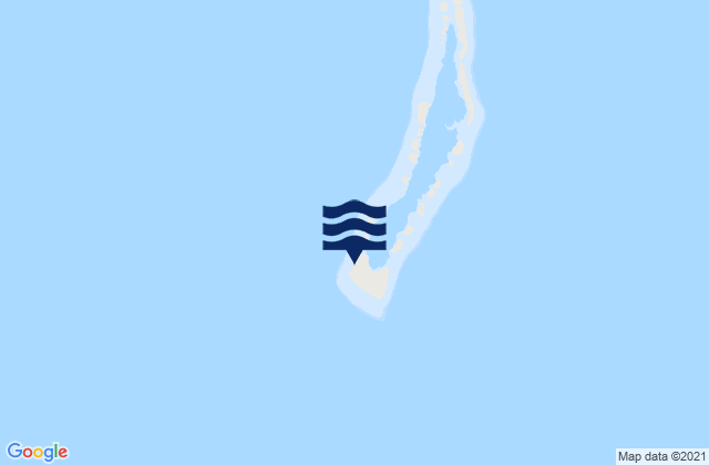 Mappa delle maree di Caroline Island, Kiribati