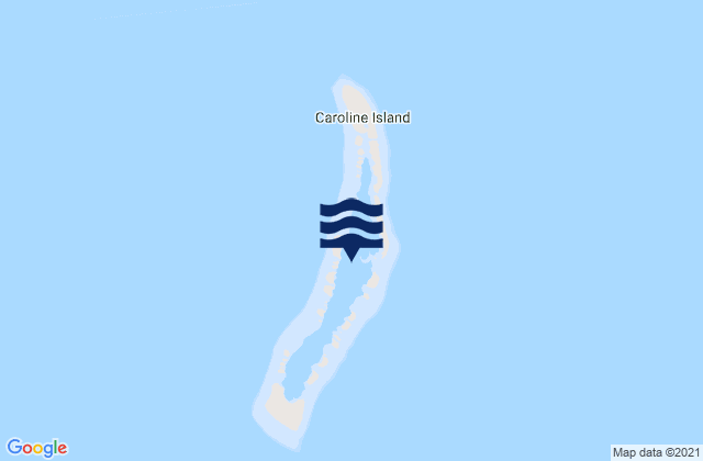 Mappa delle maree di Caroline, Kiribati