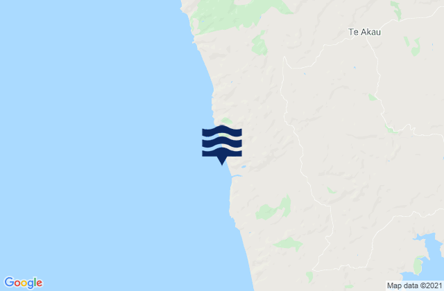 Mappa delle maree di Carters Beach, New Zealand