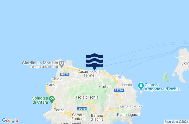 Mappa delle maree di Casamicciola Terme, Italy