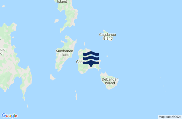 Mappa delle maree di Casian, Philippines