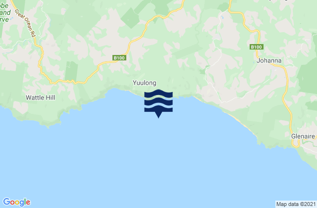 Mappa delle maree di Castle Cove, Australia