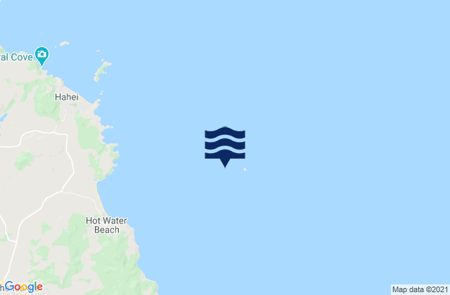 Mappa delle maree di Castle Island, New Zealand