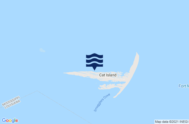 Mappa delle maree di Cat Island, United States