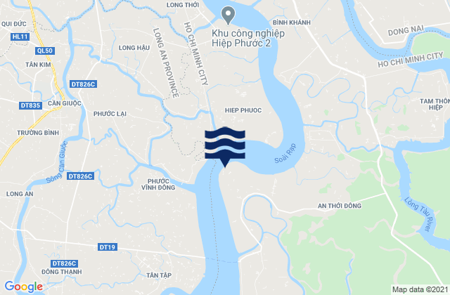 Mappa delle maree di Cat Lai Port, Vietnam