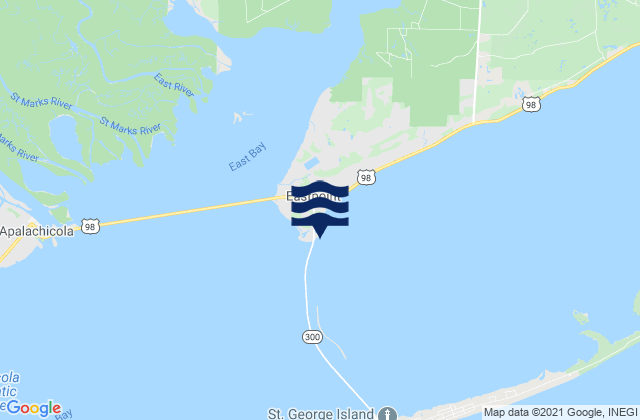 Mappa delle maree di Cat Point, United States