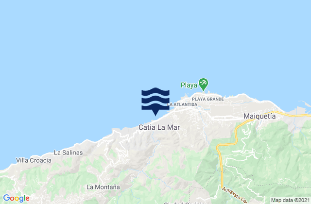 Mappa delle maree di Catia La Mar, Venezuela