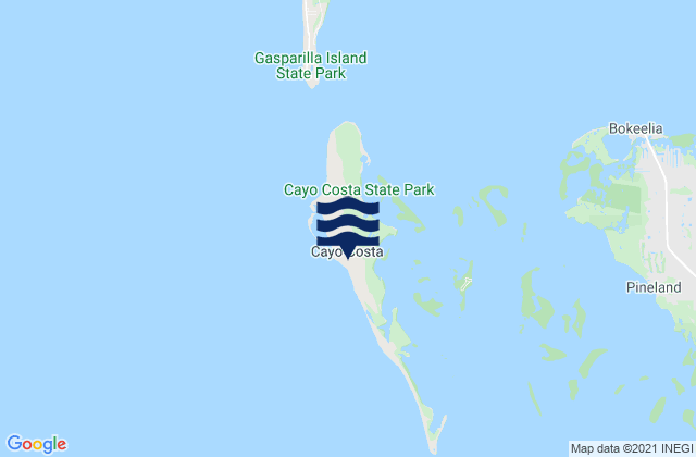 Mappa delle maree di Cayo Costa, United States