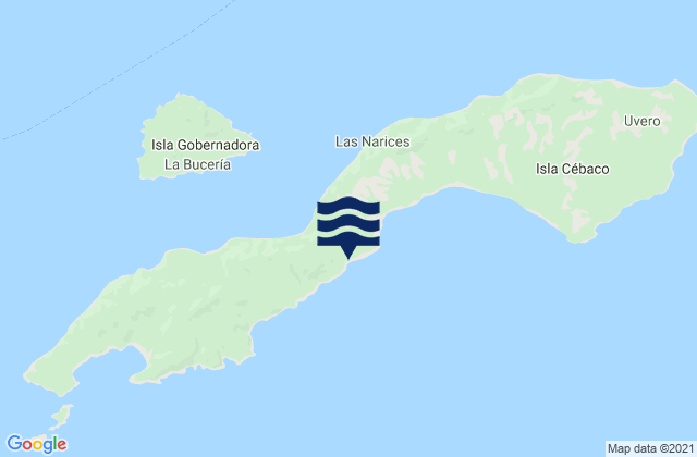 Mappa delle maree di Cebaco, Panama