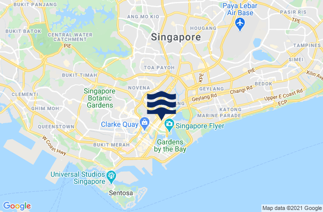Mappa delle maree di Central Singapore Community Development Council, Singapore