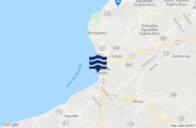 Mappa delle maree di Centro Barrio, Puerto Rico