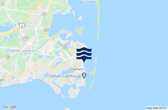 Mappa delle maree di Chatham (inside), United States