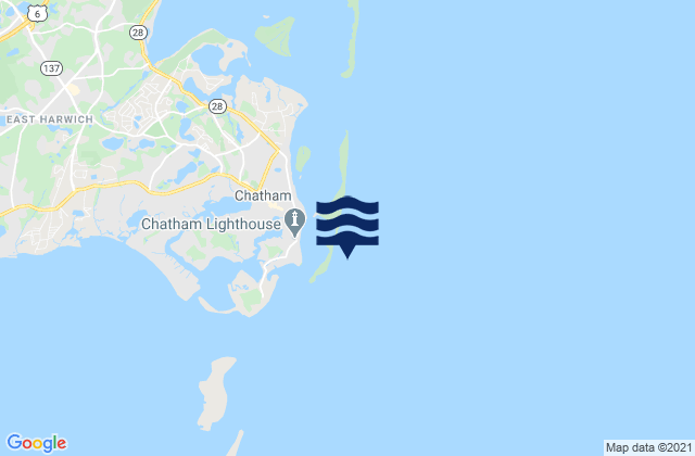 Mappa delle maree di Chatham (outer coast), United States