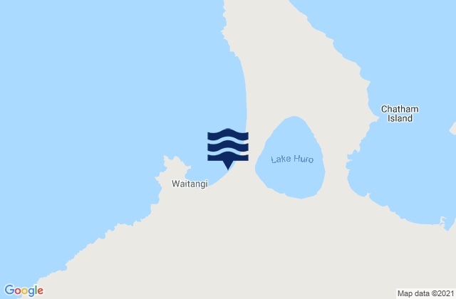Mappa delle maree di Chatham Islands, New Zealand