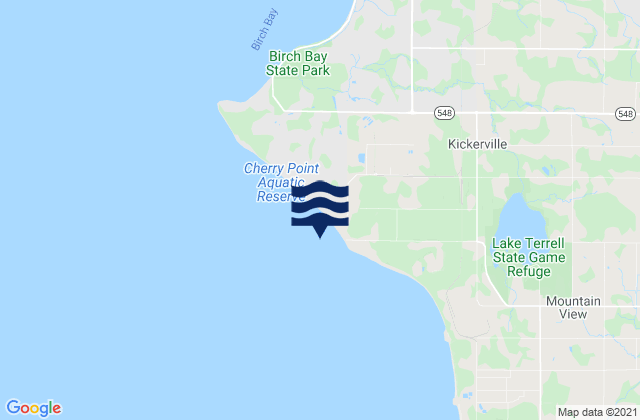 Mappa delle maree di Cherry Point, United States