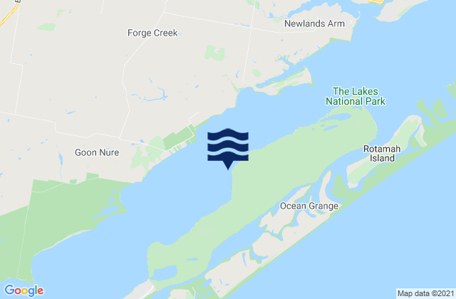 Mappa delle maree di Cherry Tree Beach, Australia