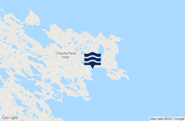 Mappa delle maree di Chesterfield Inlet, Canada
