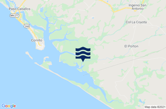 Mappa delle maree di Chichigalpa, Nicaragua