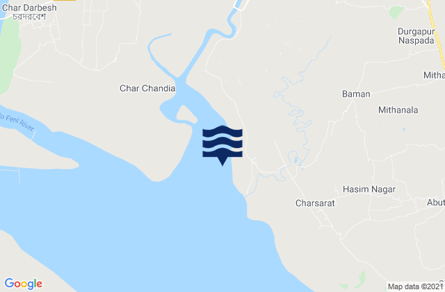 Mappa delle maree di Chittagong, Bangladesh