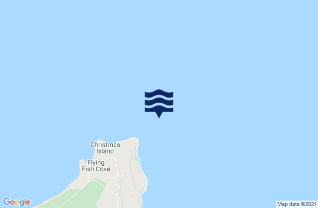 Mappa delle maree di Christmas Island, Indonesia
