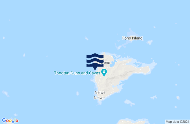 Mappa delle maree di Chuuk Moen Island, Micronesia