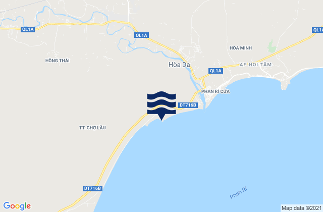 Mappa delle maree di Chợ Lầu, Vietnam